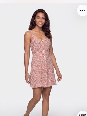 Reformation Jessa Floral Mini Dress in the Pink Dulce size 6
